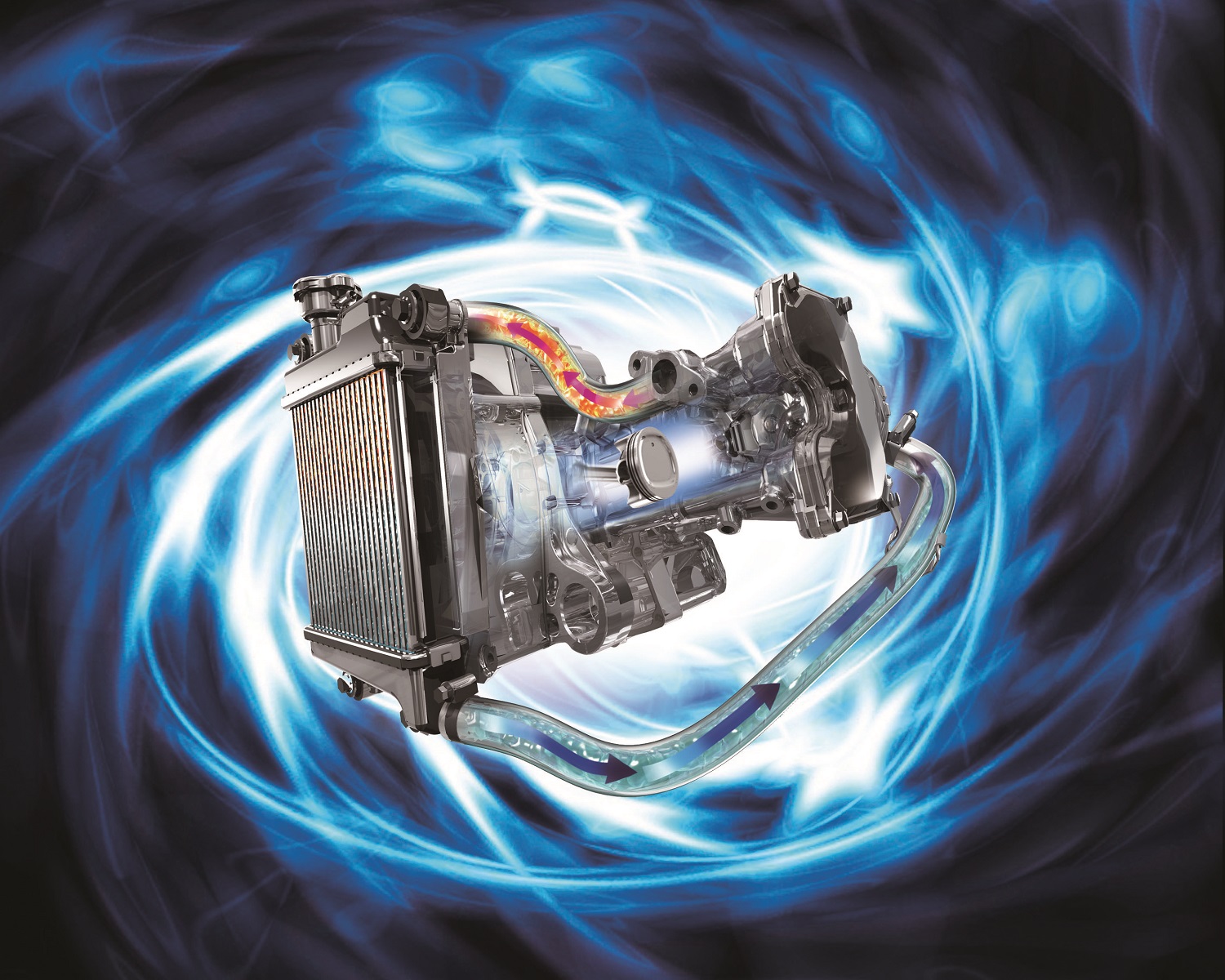 4V水冷引擎具有優異的燃燒效能與運轉穩定性