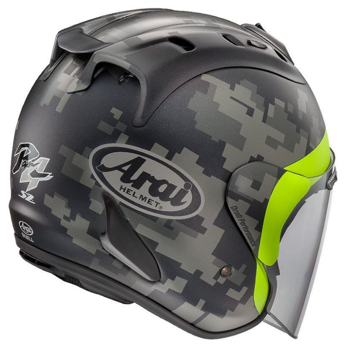 整體的塗裝風格與Arai的著名彩繪“MIMETIC”有一舉同工之妙,但是整體而言更為素雅簡潔