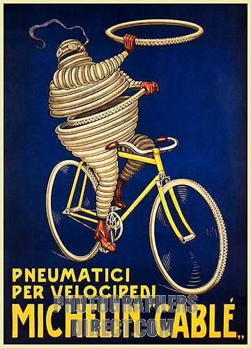 早期的米其林海報。現在看其實還挺有味道的