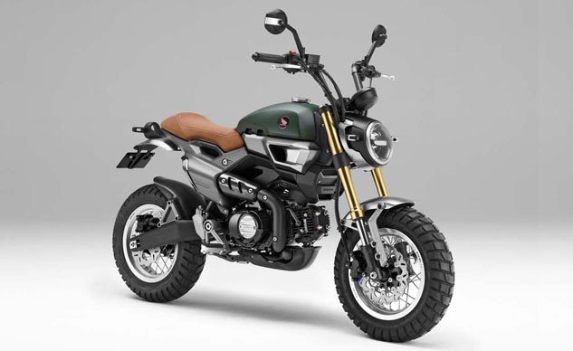 Monkey 125 也使我們聯想到前年東京車展上HONDA 展出的兩台Scrambler 50 概念車