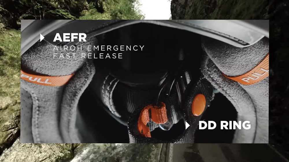 如果不幸發生車禍,還擁有著快拆系統方便救護人員協助患者脫下安全帽