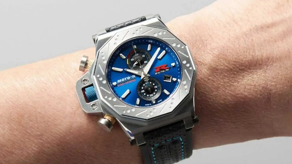 喜歡GSX-R車系的讀者們也可以參考藍色錶面的錶款