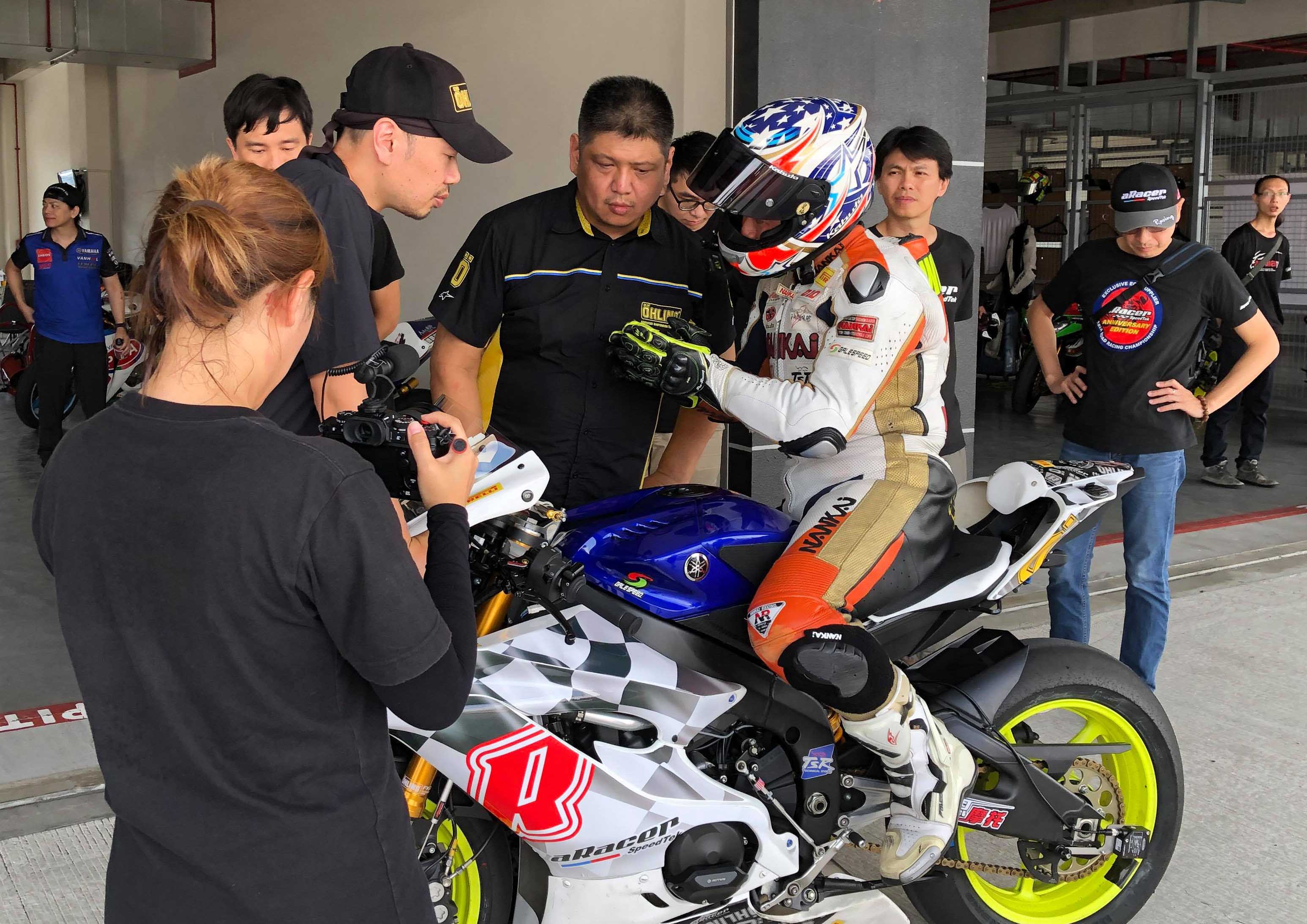 由aRacer工程團隊、台灣Ohlins泰山、Moto匠二輪商社提供後勤支援，持續修正調整車輛