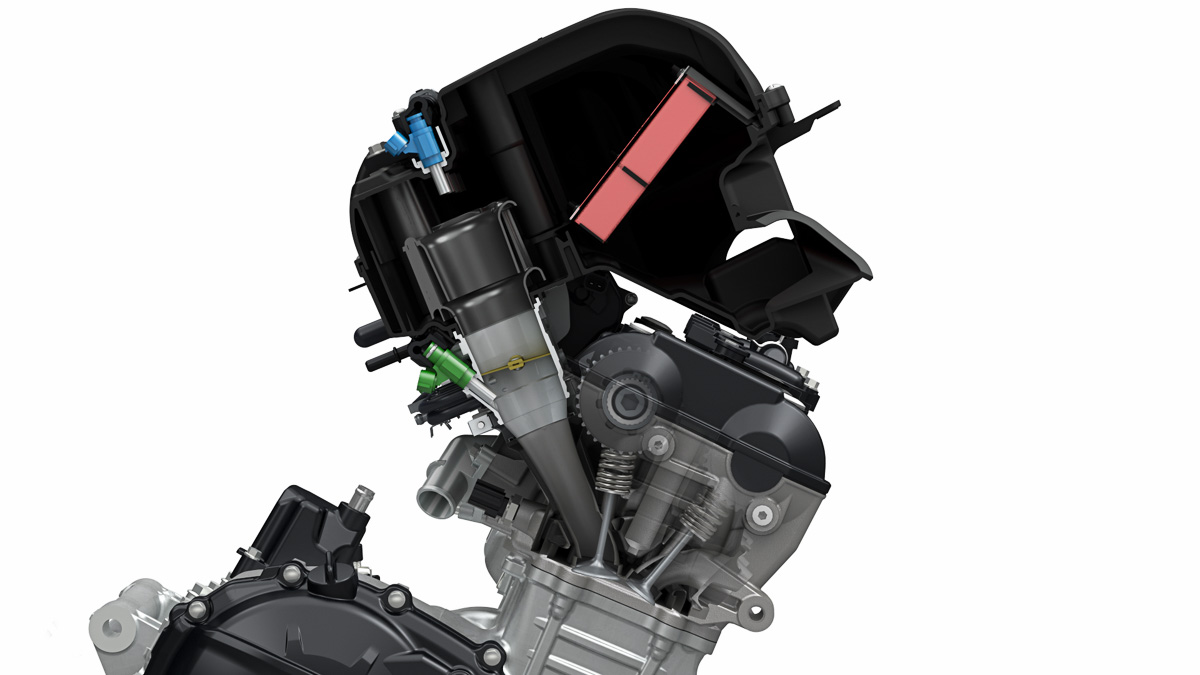 在性能車常見的雙噴系統近年來也被摩托車所使用