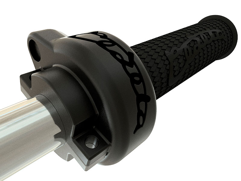 506 的雙向的電門把手上配有動能回收裝置(KERS),最高能回收15% 的額外電輛供車輛使用