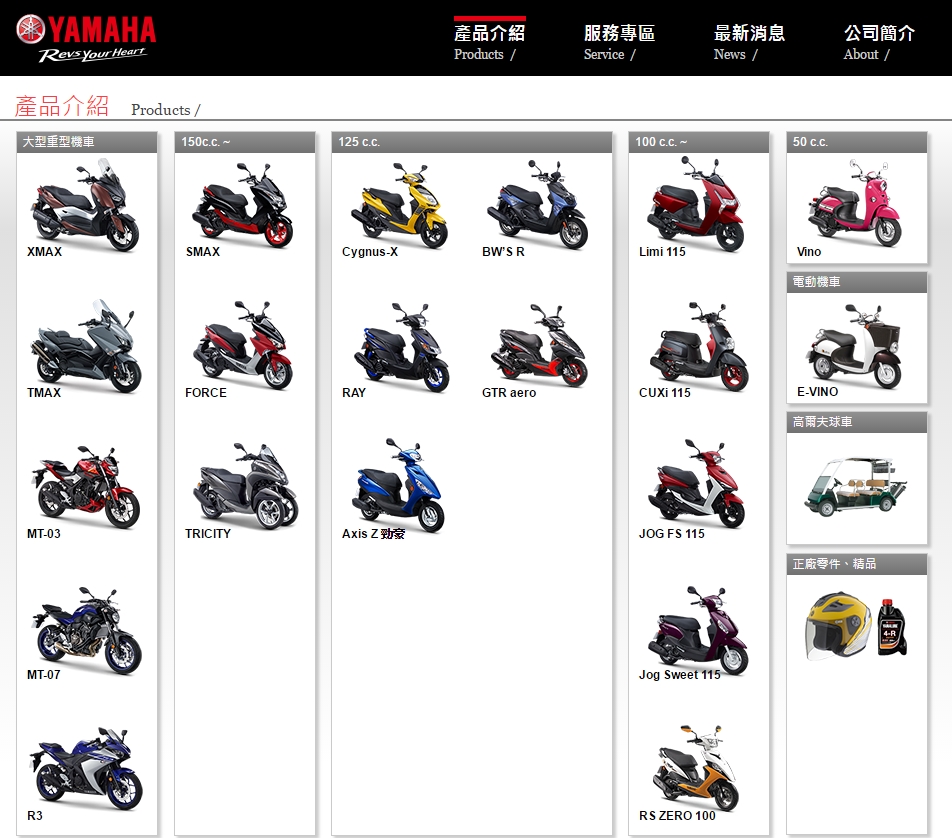 非常突然的TRICITY就這麼出現在產品介紹的列表之中