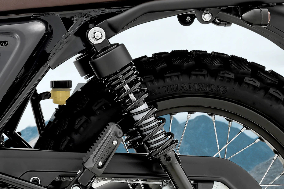 五段預載可調雙槍避震器算是同級距中的高級配備