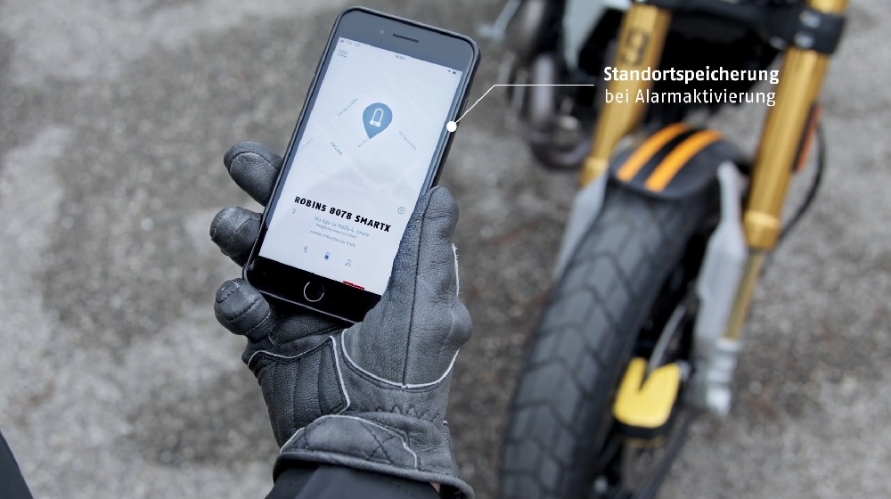 碟煞鎖可以透過ABUS官方APP進行定位，讓車主不再找不到自己愛車位置