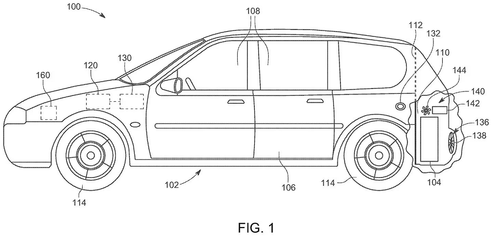 為了讓車輛行駛過程中也能將Motocompo作為增程器使用，Honda在車尾安裝了排氣系統及冷卻系統