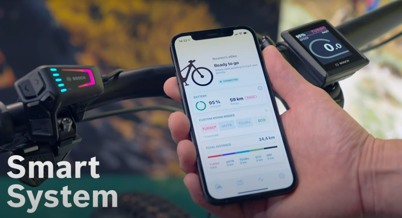 ABS模式切換可由APP或自行車配備的顯示螢幕操作