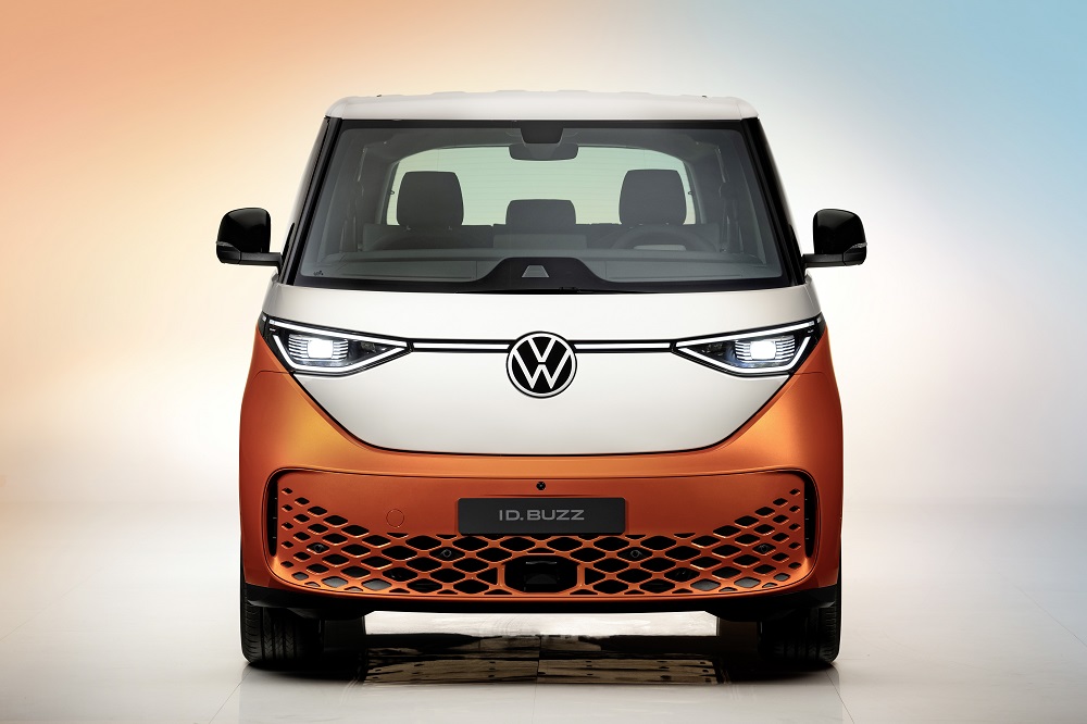 車頭部分則是復刻了自家的經典T1車型，車頭保留V型設計及龐大的Volkswagen Logo