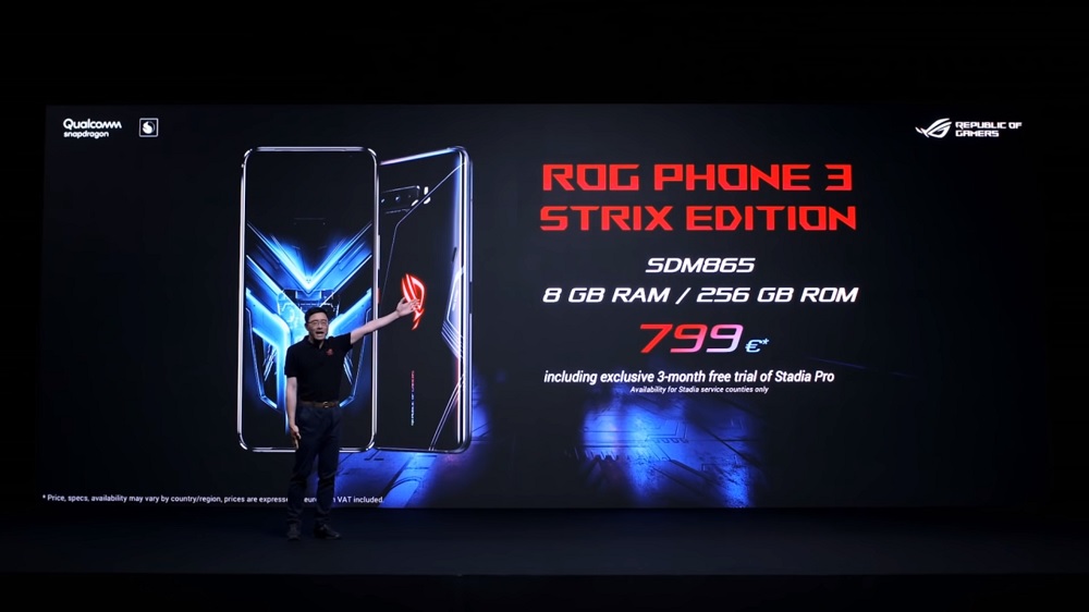 使用驍龍s865的8G/256G版本很可惜不會進入到台灣市場