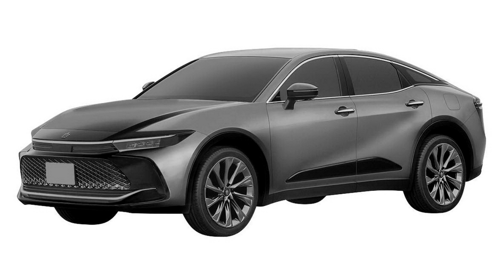 根據設計圖稿能看出新一代TOYOTA CROWN設計十分前衛