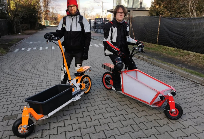 車頭有著大大的貨斗，最多擁有70公升的容量