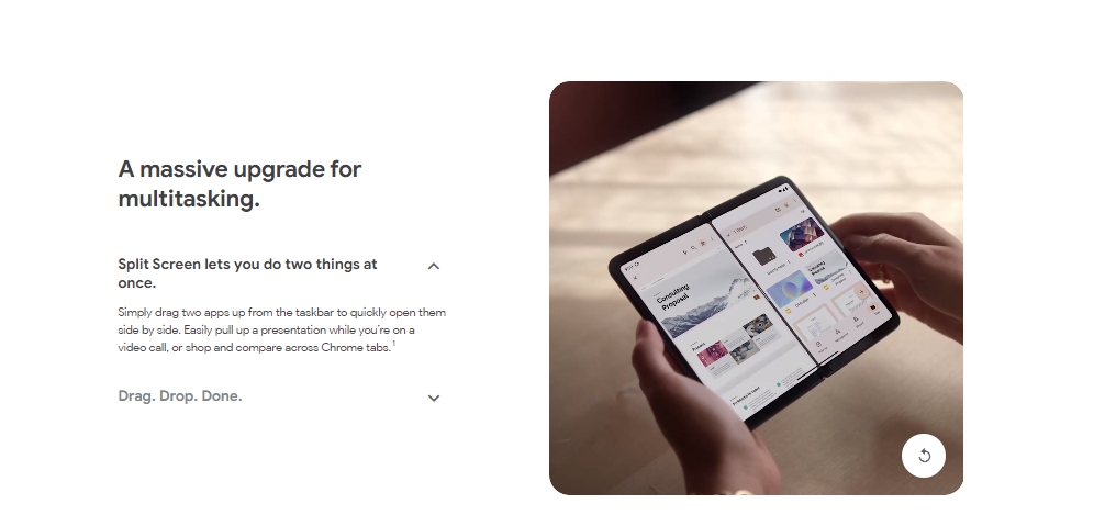 GOOGLE也特別替Pixel Fold設計多任務功能來提升生產力表現