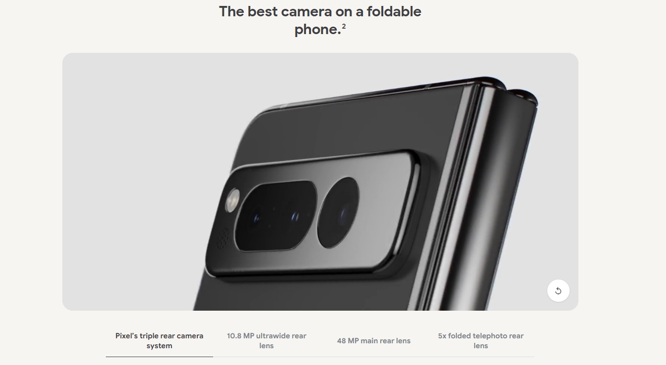 Pixel Fold號稱擁有摺疊機當中最亮眼的鏡頭組合