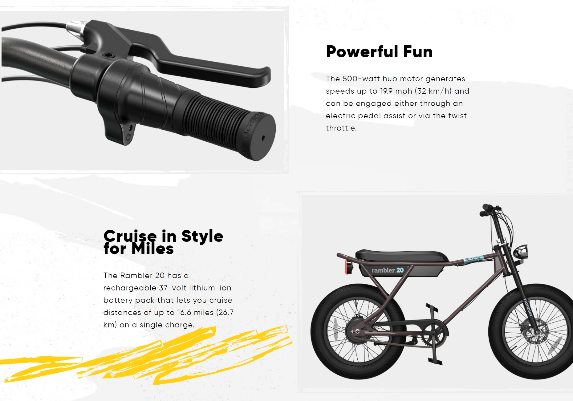 500W的後輪馬達,最高時速可達32公里