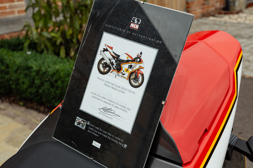 Suzuki官方當時購車提供的證明文件,也將會一併轉交給新任車主