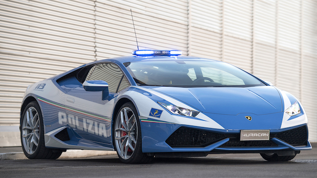 LAMBORGHINI 提供Huracan作為義大利警用專車