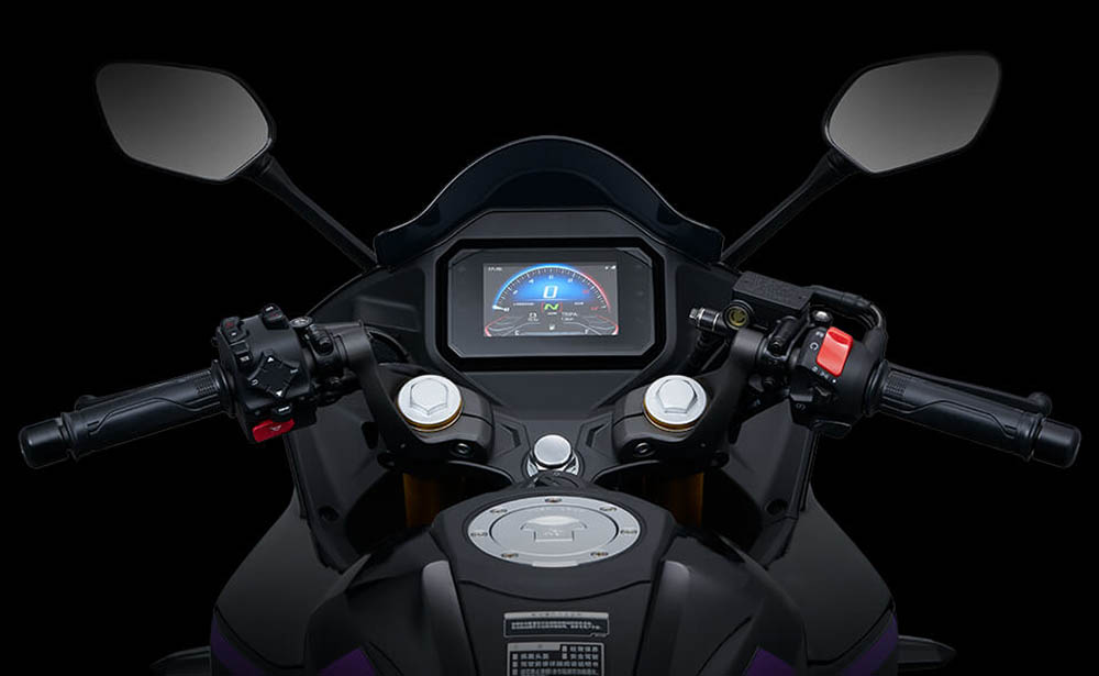 全彩的TFT儀表,支援地圖導航功能