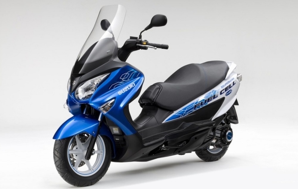 SUZUKI才在2017年發表的燃料電池Burgman