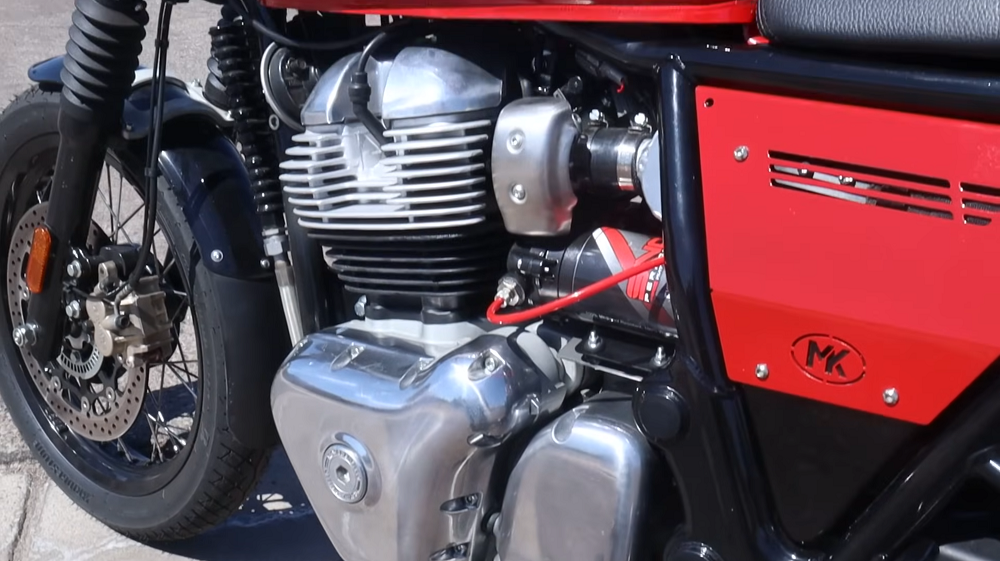 國外YouTuber DoctorMotorcycle直接將渦輪增壓系統移植到Intercepter 650身上