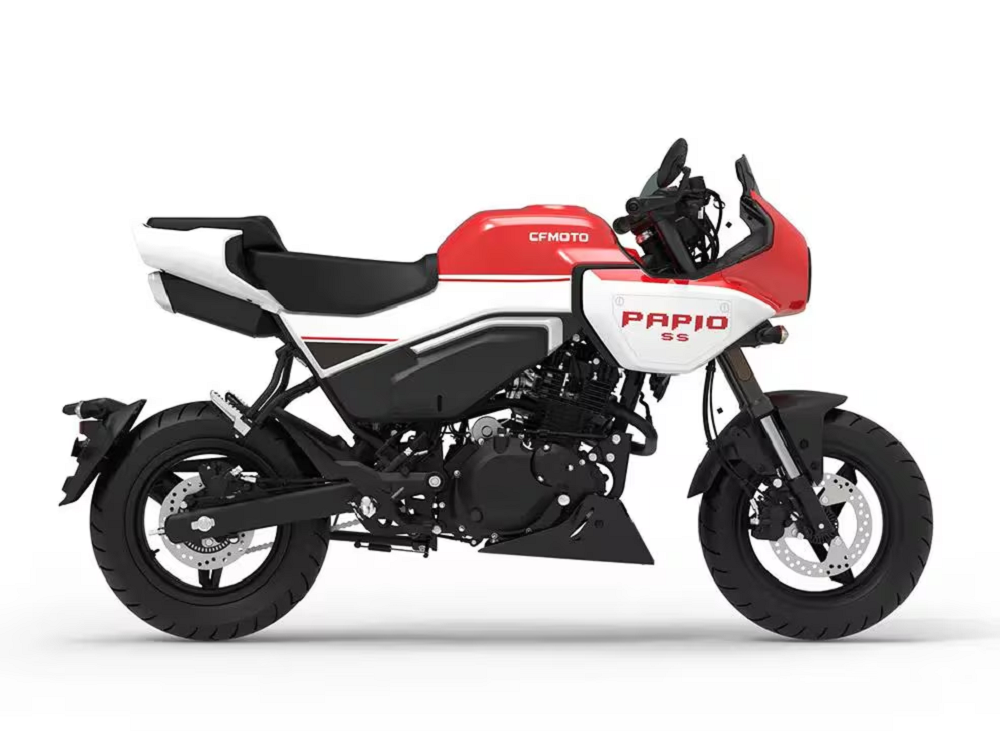 PAPIO SS的座墊、油箱和車尾，移植到了PAPIO XO-1 SS身上