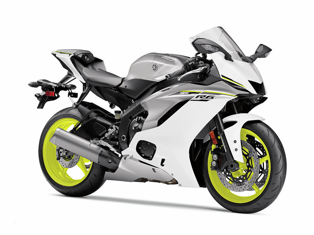 2017 YZF-R6  Intensity White/Matte Silver配色(此配色目前僅限北美市場)