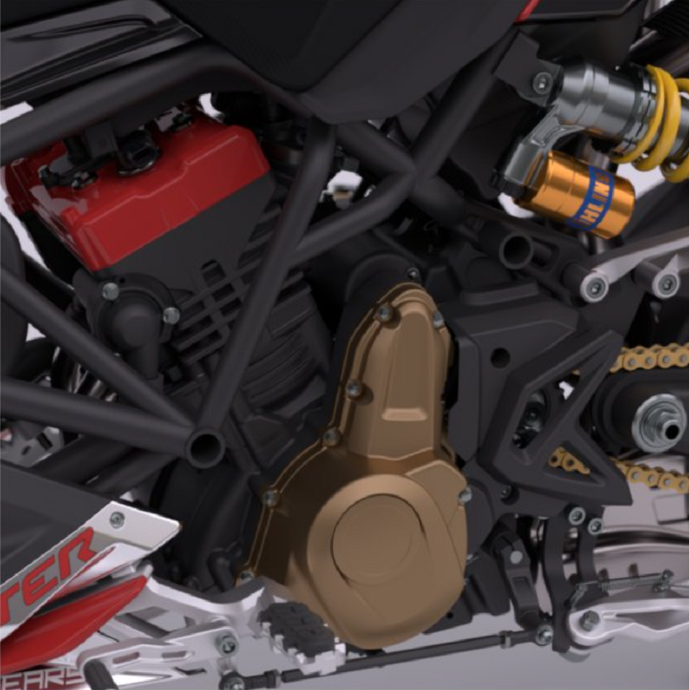 雖然是採用著運動速可達的造型，但他仍舊配有打檔桿的設計