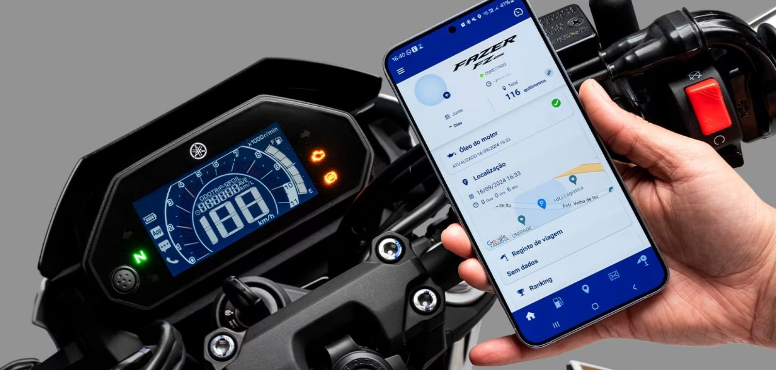 雖然採用的是數位儀表，但他可是支援了手機連線功能