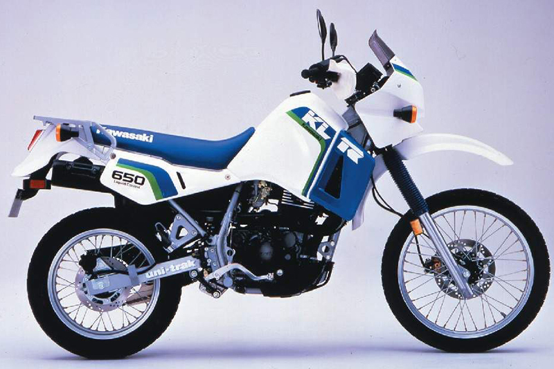 1987 Kawasaki 初代 KLR650 濃濃的80年代後期風格 