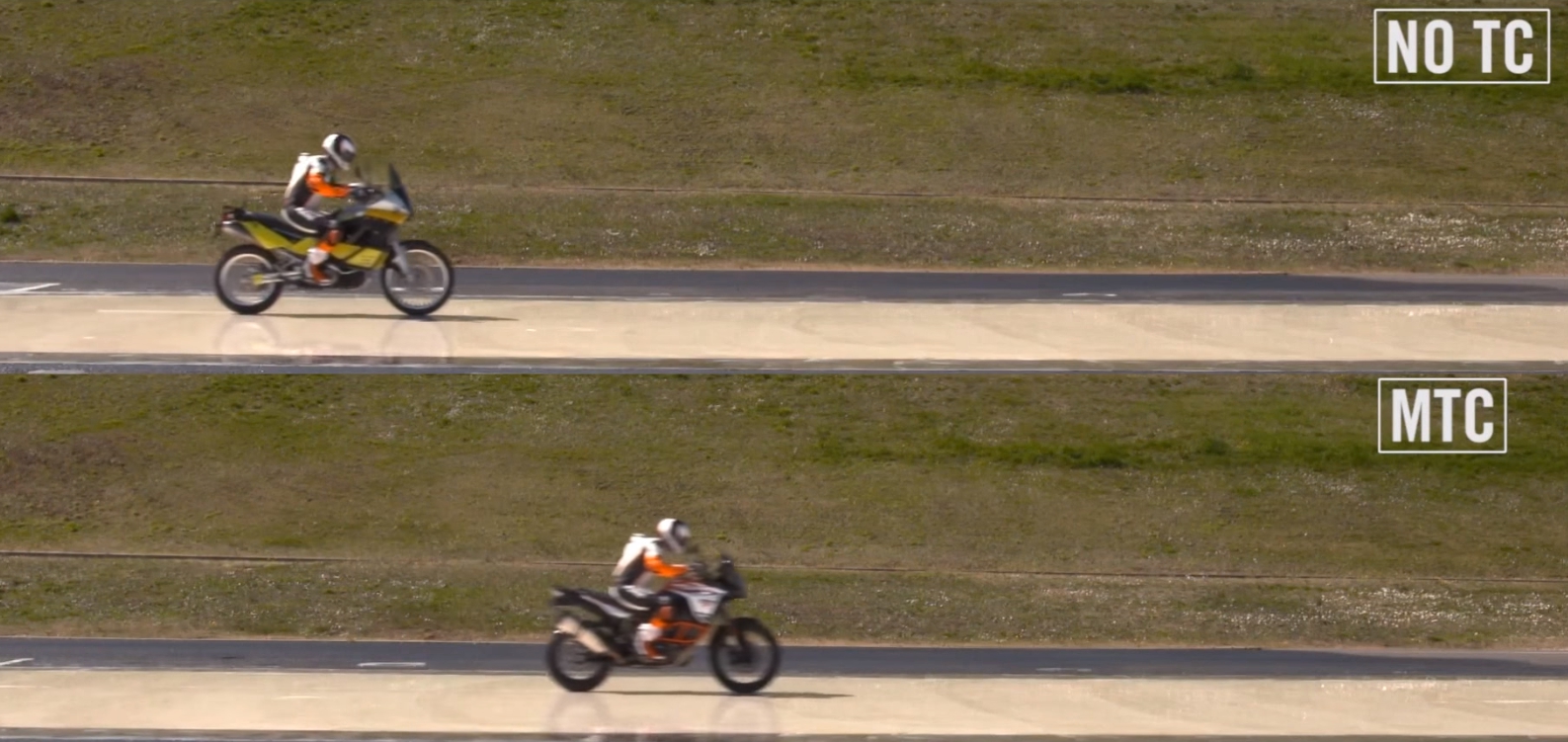 循跡控制系統對抓地力較差的路面，在加速時也有很大的幫助，透過感知器偵測來減少後輪打滑，讓引擎動力能順暢的輸出加速車輛，而非把動力一股腦地往後輪送把動力化為一到青煙或無意義的空轉