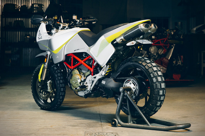 Ducati Hypermotard擁有良好的基礎,加上滑胎車與越野車系出同門,因此他把原有的車輛結構與配備完整保留,而從重外觀上賦予車輛新生命