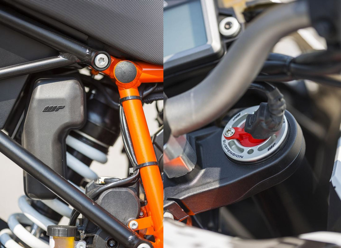 半自動WP懸吊調整系統，快速在各種模式中切換以因應道路狀況