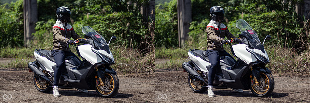 風鏡調整幅度8.5公分,電動無段可調已經是市場上頂配規格