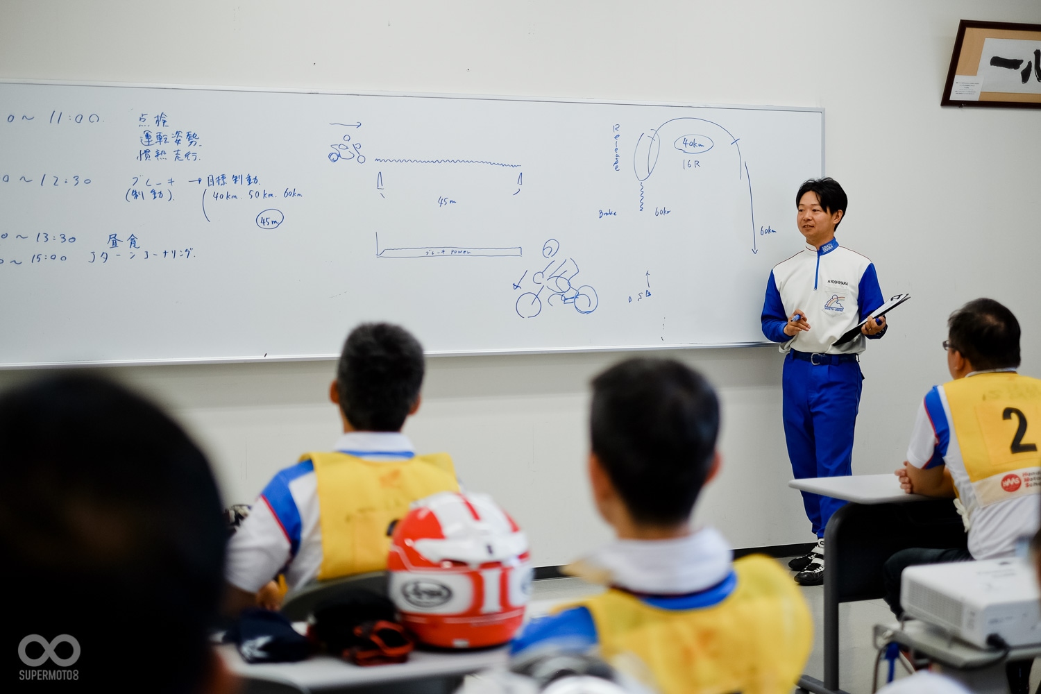 在茂木安駕中心的長官簡短致詞介紹活動的起源後,為期兩天的茂木安駕課程就此展開,SUPERMOTO8 本次受邀參與了全部的安駕訓練項目,在此統整出這兩天的活動細節,讓更多人了解首度移師海外的HONDA 安駕有甚麼不同