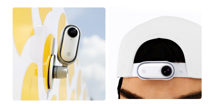 磁吸式項鍊與運動相機夾皆能提供第一人稱視角的拍攝,讓畫面呈現更加豐富