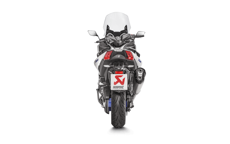 Akrapovič 官方網站上甚至提供原廠管和改裝管的2017 T-Max 聲音檔供車主比較