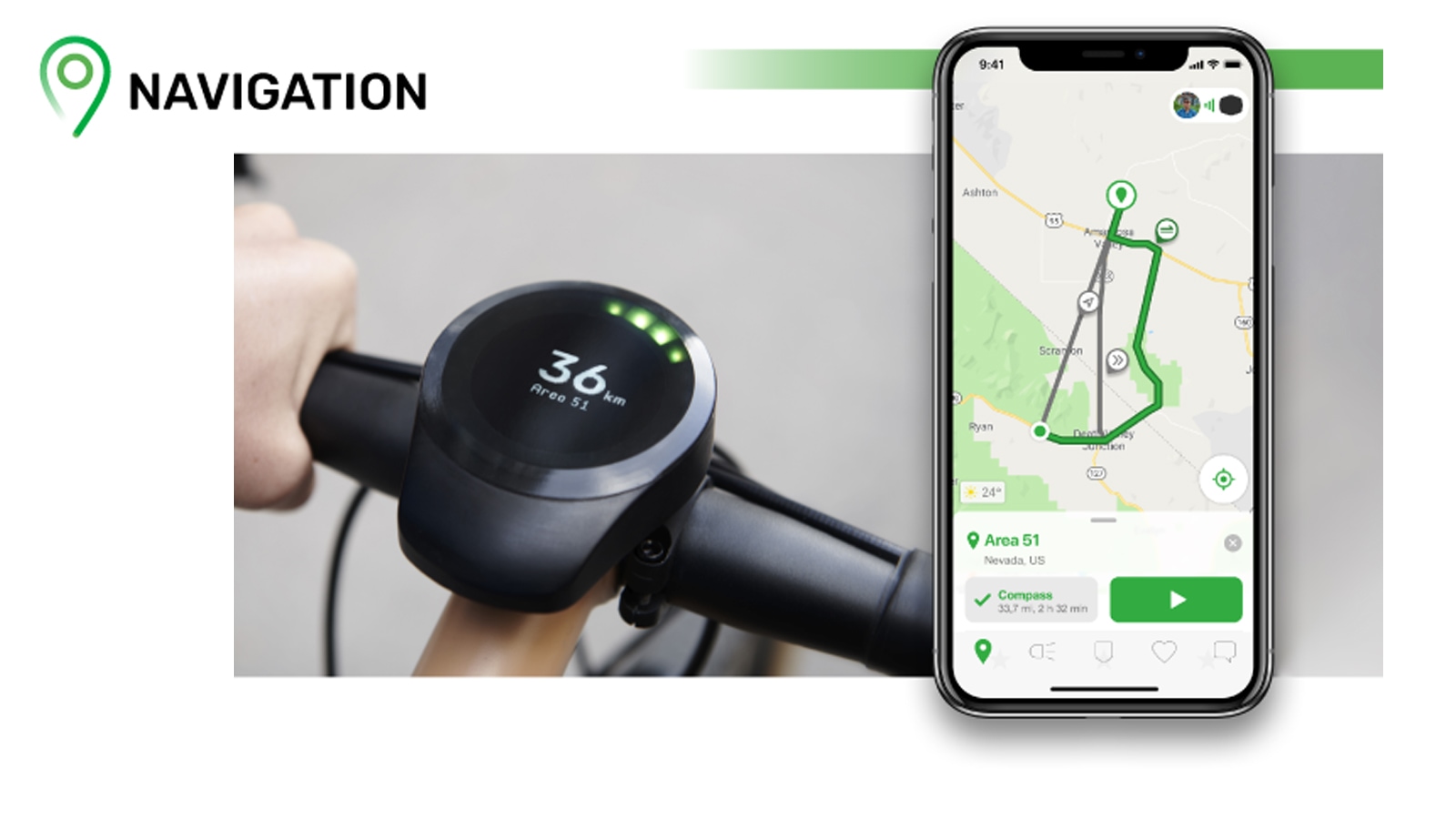 導航的功能只要連結手機回傳資料，剩下的事情交給SmartHalo 2就好