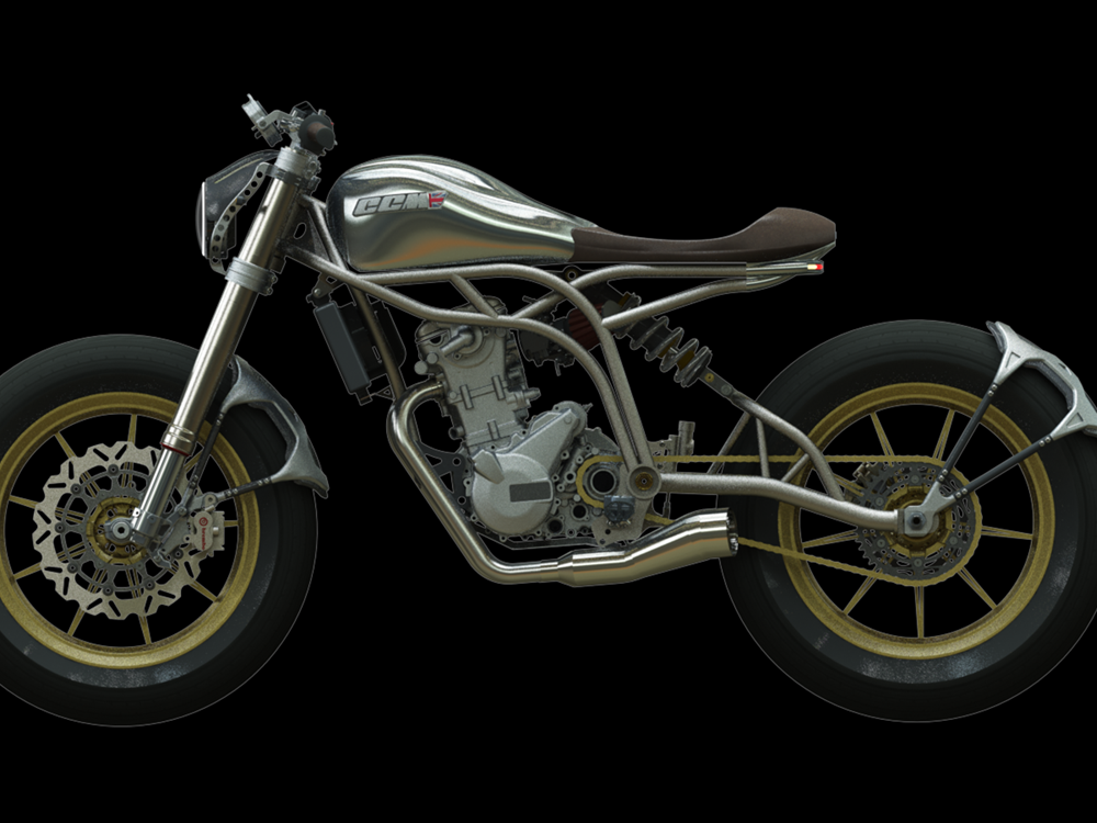 懸吊採用倒立式前叉與中置單鎗設定，前後制動系統均配備BREMBO煞車卡鉗與浪花碟盤