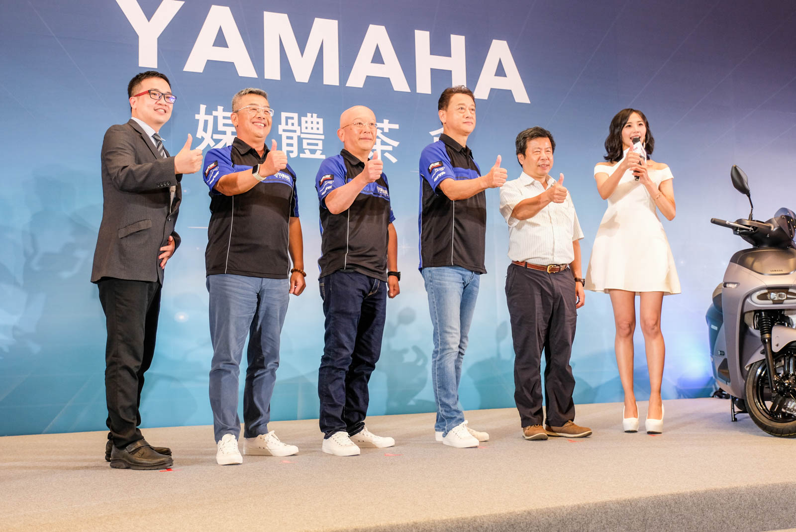 今天的與會長官除了台灣山葉副董事長等,還有環保署、工業局兩局處官員到場參與