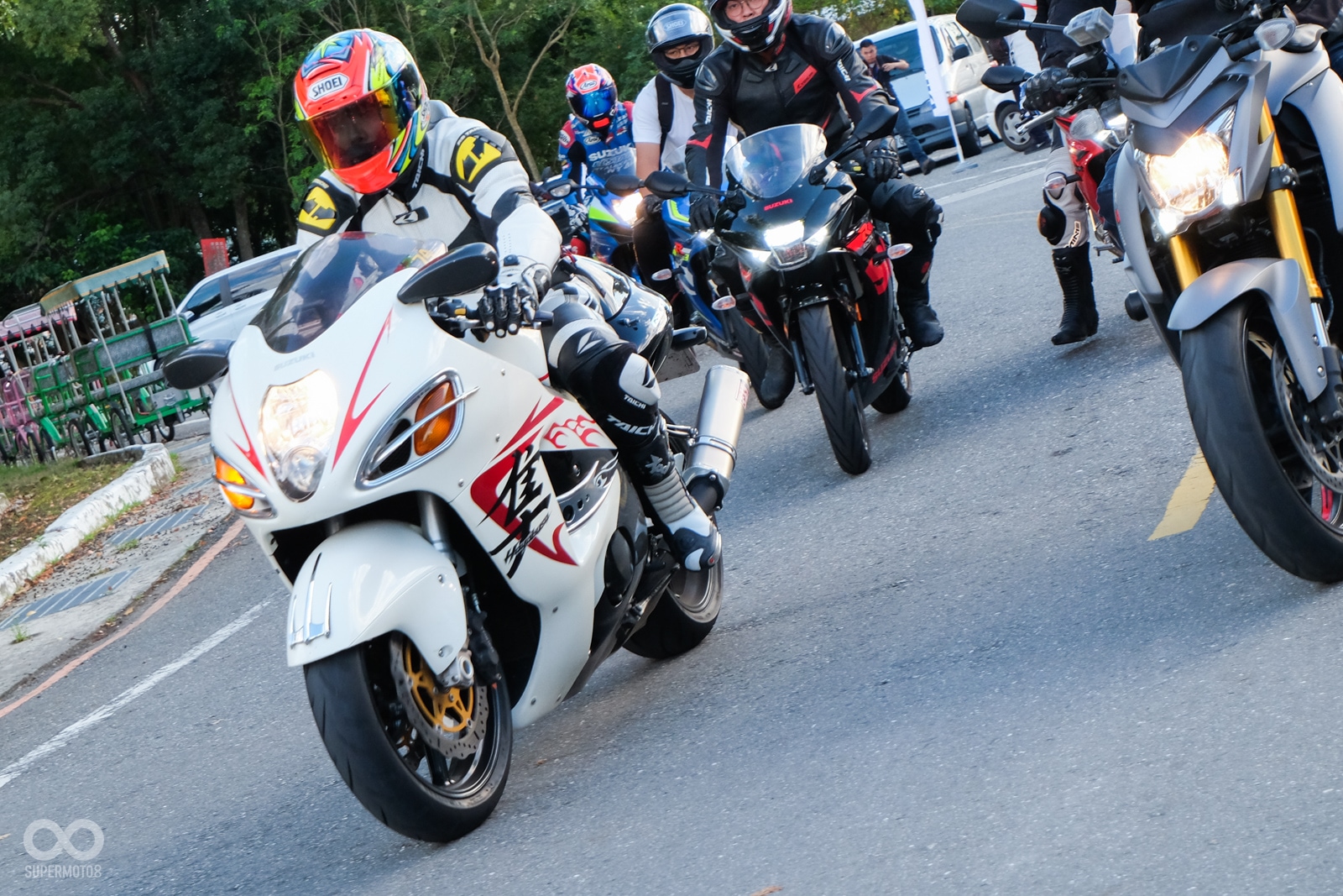 除了限量的“白魯”之外,雪白的Hayabusa白隼也非常吸睛