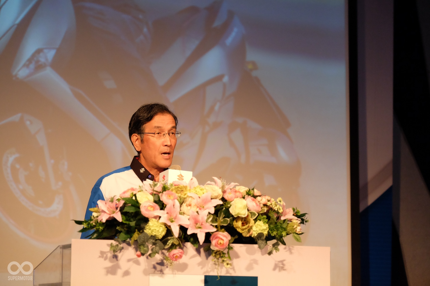 在台常駐的 總經理 藤照博先生，特別參與AN400揭幕儀式，為台灣黃牌市場注入新血