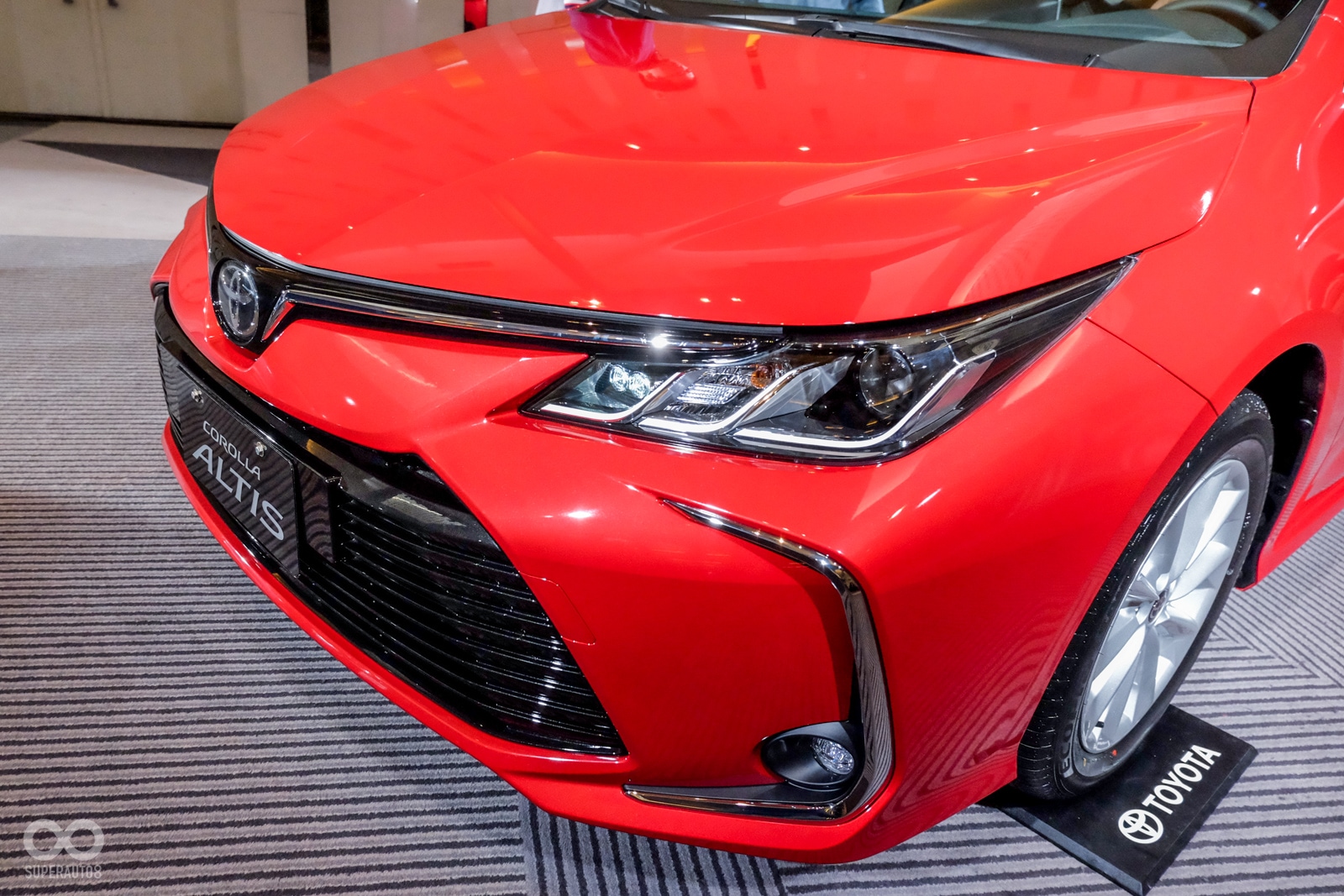 可以看出,兩等級的車頭燈配備不同