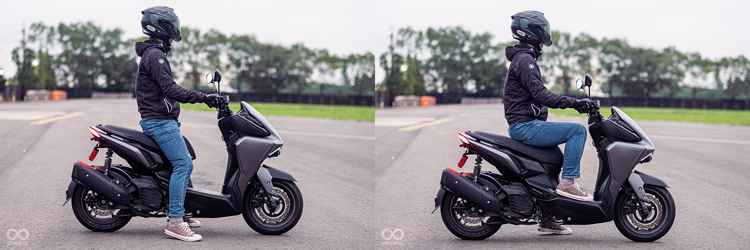 YAMAHA AUGUR 騎士身高180公分能輕鬆雙腳踏地