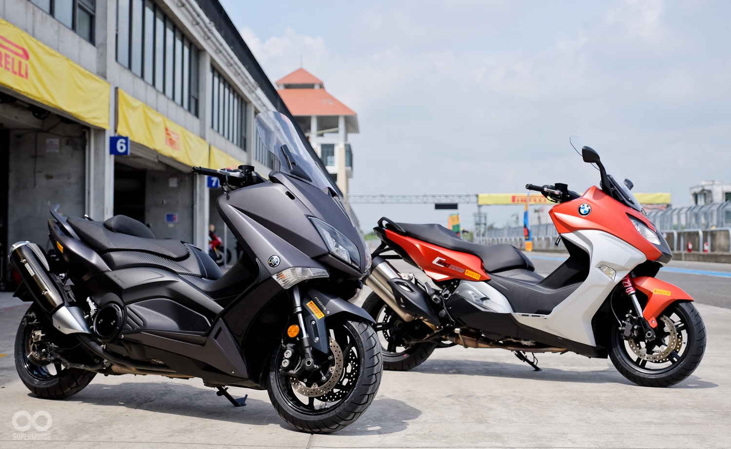 好運車業也特別準備了T-MAX與C650 Sport，兩款運動型速克達供媒體試乘體驗