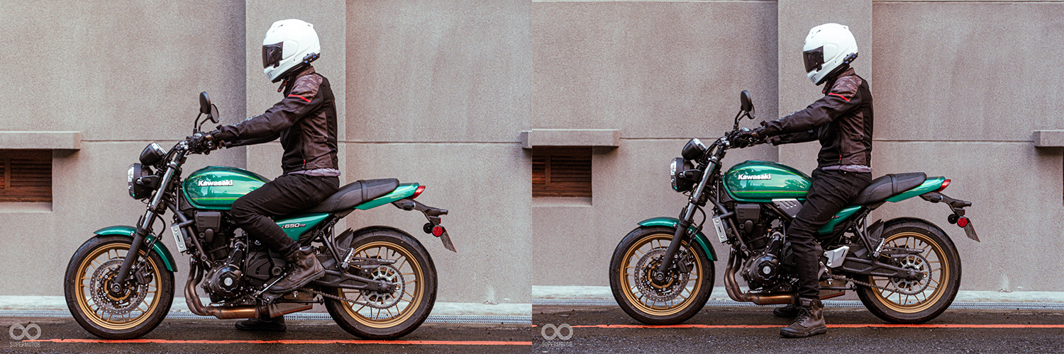 800mm的座高，身高180的騎士膝蓋還可以微微彎曲