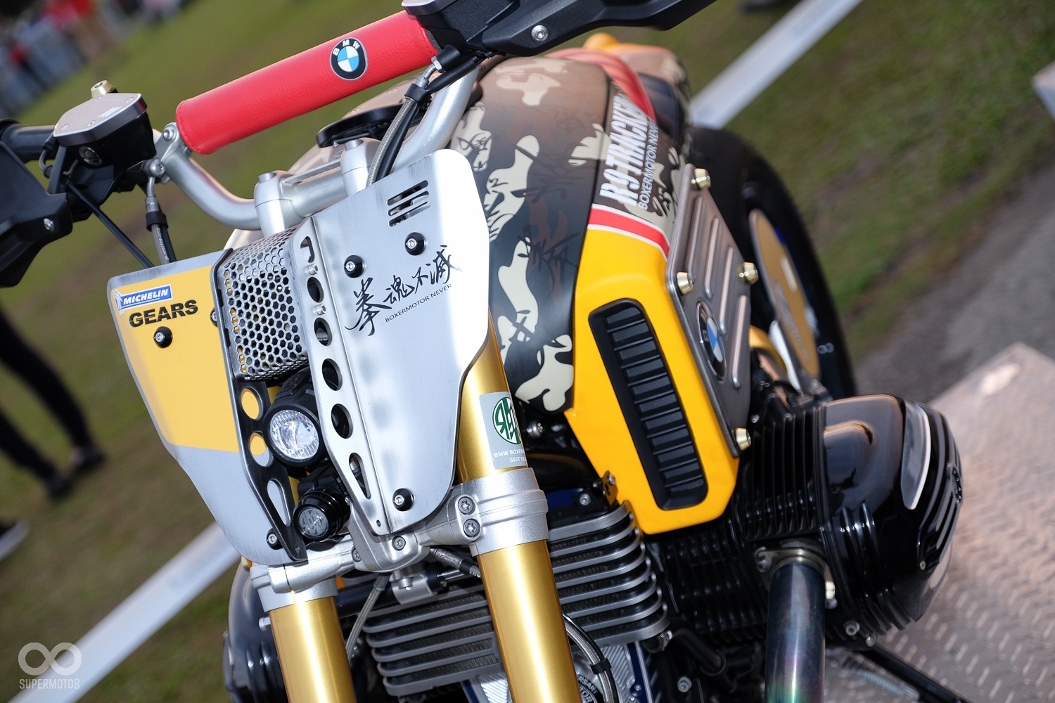 講到R-nineT手工車一定會想到的拳魂不滅，也有到現場展示