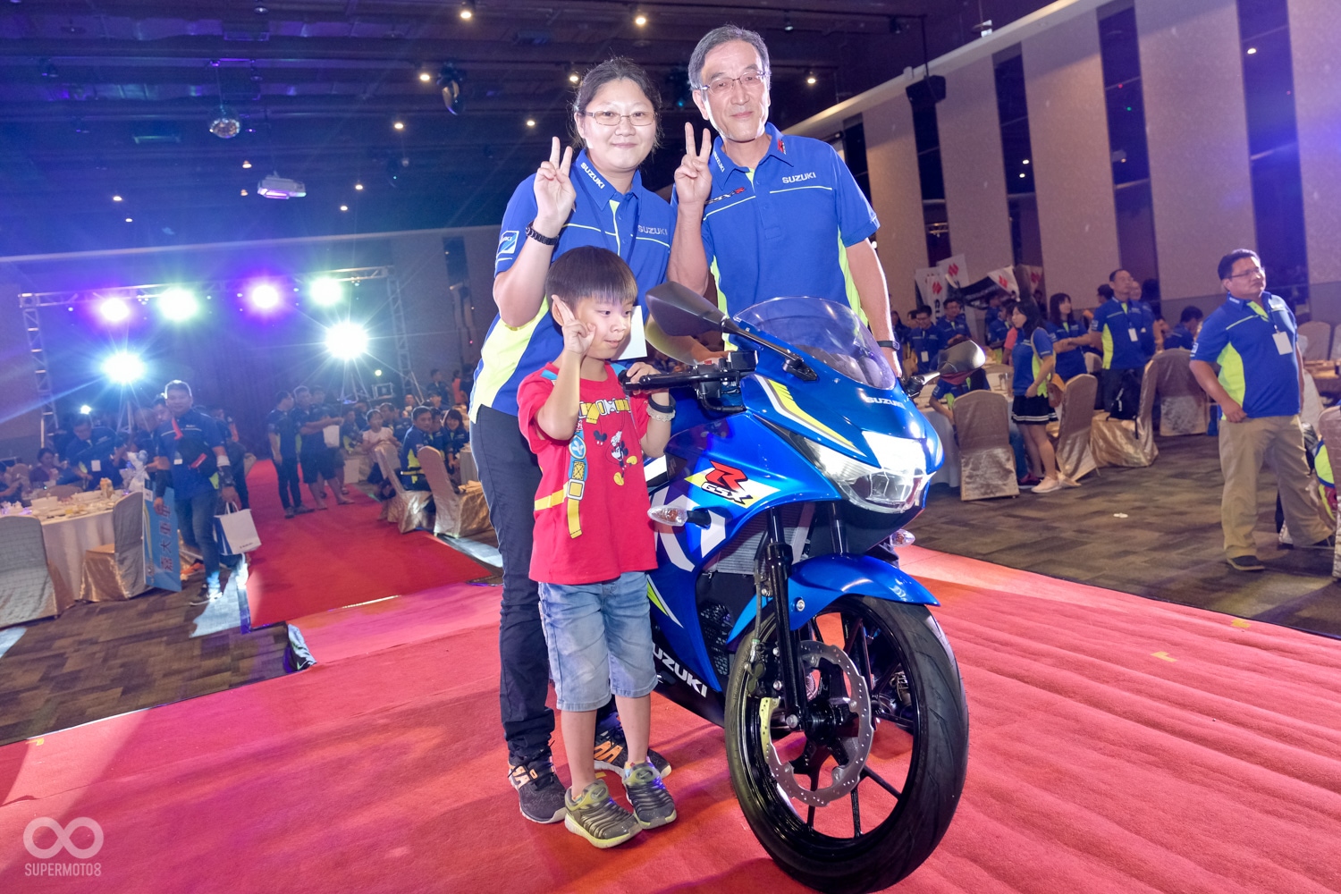 羨煞旁人!幸運的車主獲得了今年市場最熱門的輕擋車小阿魯GSX-R150一輛