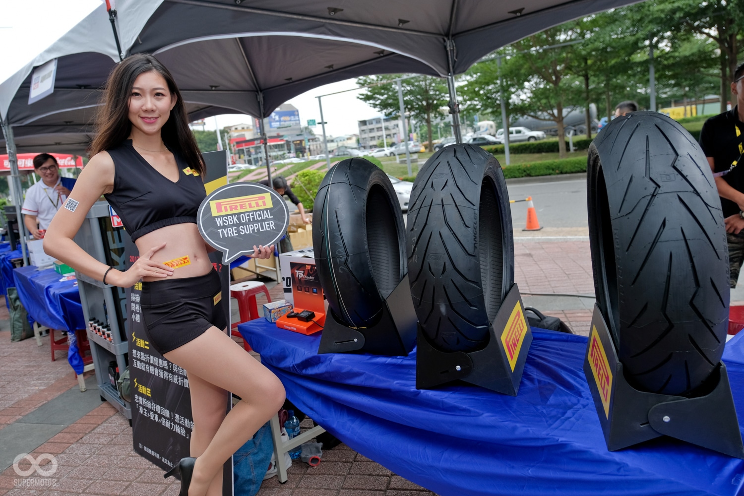 國際知名輪胎大廠PIRELLI到場設攤